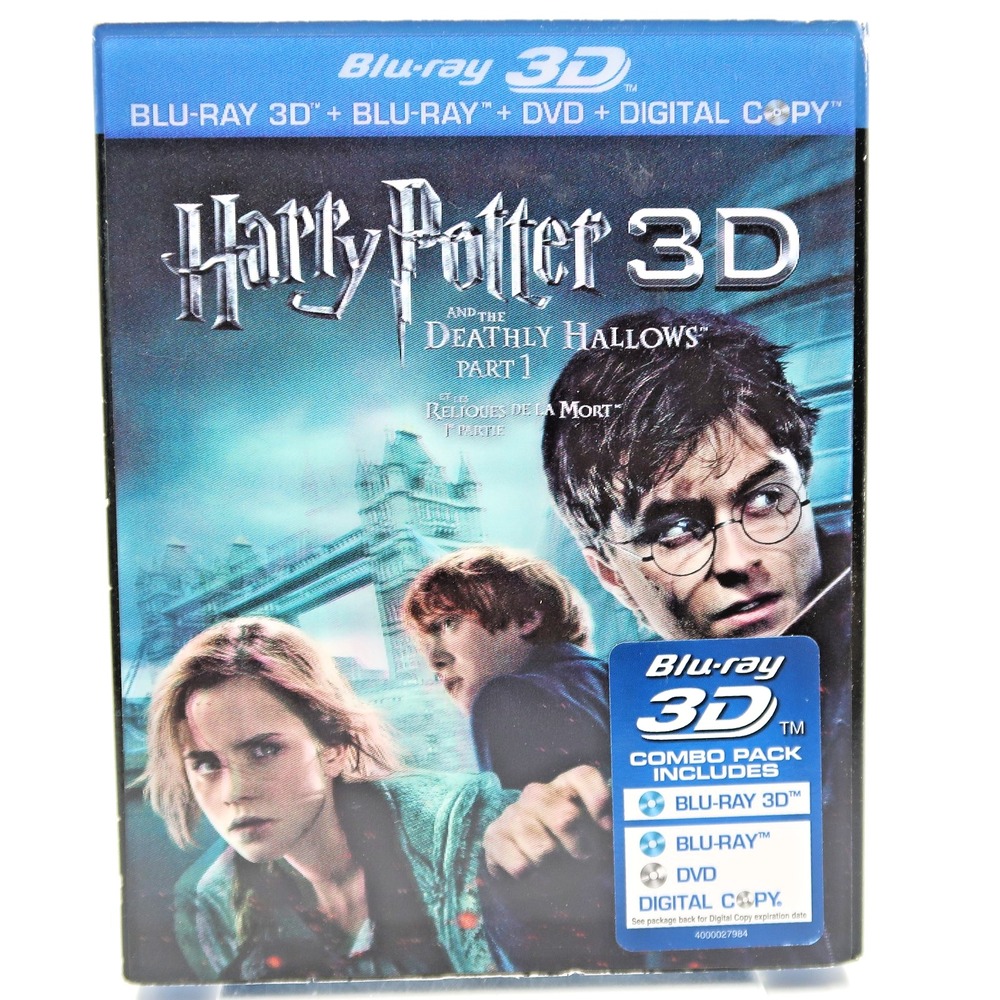 Harry Potter Deathly Hallows Part 1 Blu-ray 3D DVD Radcliffe Watson Grint 2010